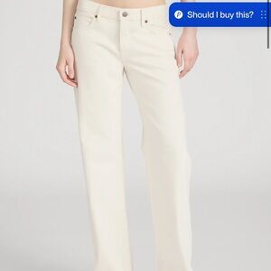 Frame Denim Women's Cream Straight-Leg Jeans